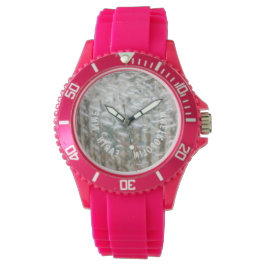 PINK SILICON SPORTS WATCH / DUSCHNACHWEISE/ ARMBANDUHR