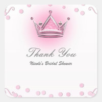 Pink & Silver Crown Party Confetti Gefallen