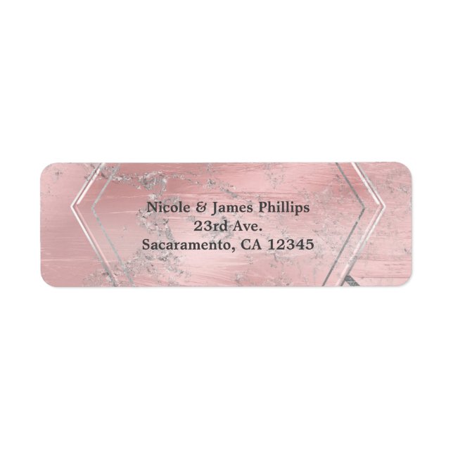 Pink & Silver Satin Sparkle Glam Chic Party (Vorne)
