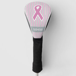 Pink & Silver Strips, kundenspezifische Abdeckung  Golf Headcover