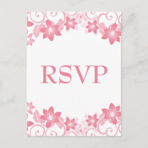 Pink Simple Floral UAWG Postkarte