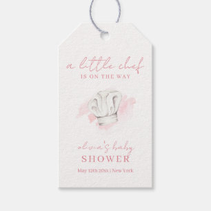 Pink Simple Modern Little Koch Baby Dusche Geschenkanhänger