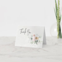 Pink Sip & sehen Neues Baby geklappt Danke Karte