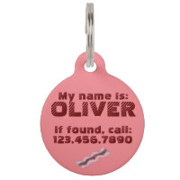 Pink Sizzling Bacon Strips Frühstück Hund Pet Tag