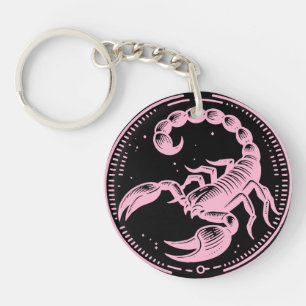 Pink Skorpion Astrologie Sternzeichen Skorpion Schlüsselanhänger