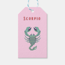 Pink Skorpion, Tierkreiszeichen, Sternzeichen Geschenkanhänger