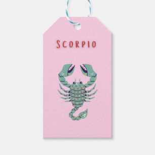 Pink Skorpion, Tierkreiszeichen, Sternzeichen Geschenkanhänger