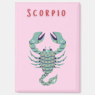 Pink Skorpion, Tierkreiszeichen, Sternzeichen Magnet