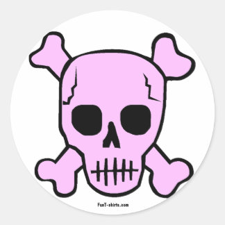 Pink Skull Aufkleber