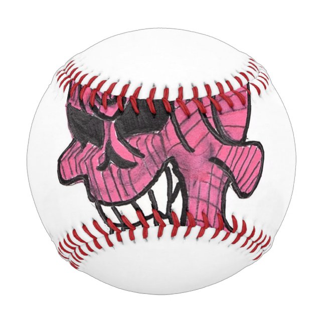 Pink Skull Baseball (Rückseite)
