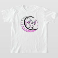 Pink Skull Capss Aufkleber gestochen