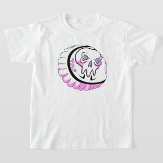 Pink Skull Capss Aufkleber gestochen T-Shirt