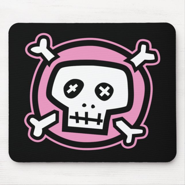 Pink Skull Mousepad (Vorne)