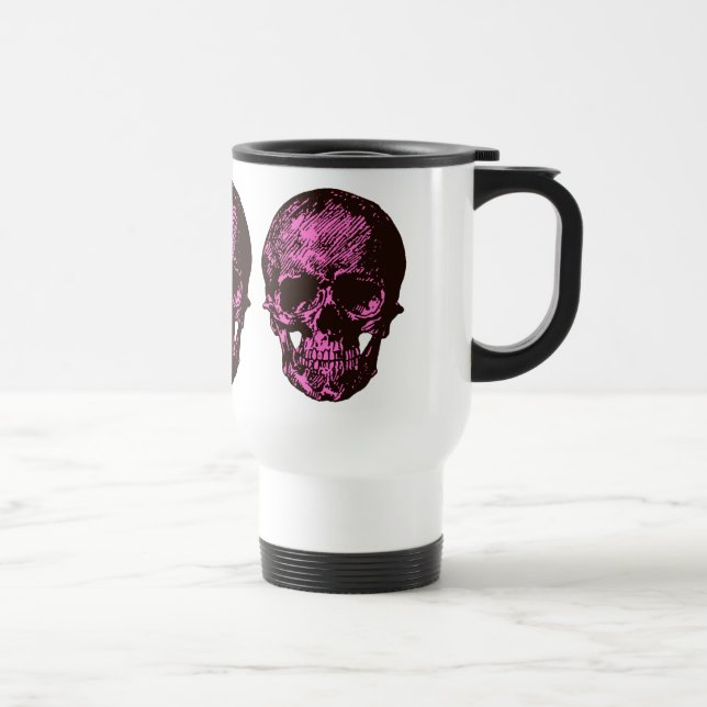 Pink Skull Reisebecher (Rechts)