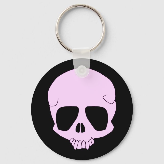 Pink Skull Schlüsselanhänger (Vorderseite)