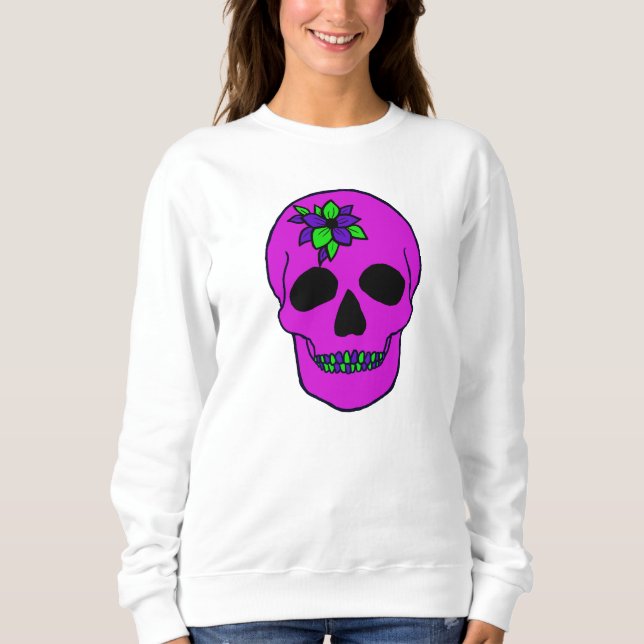 Pink Skull Sweatshirt (Vorderseite)