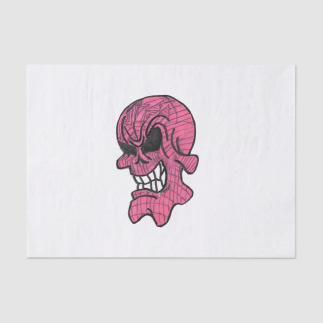 Pink Skull Tissue Seidenpapier (Vorderseite)
