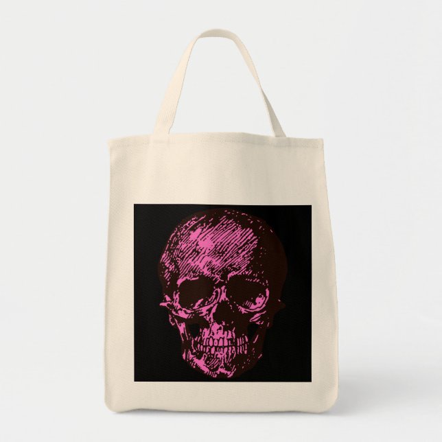 Pink Skull Tragetasche (Vorne)