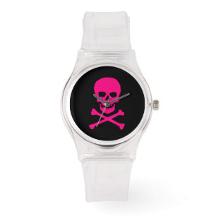 Pink Skull Watch Armbanduhr