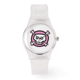 Pink Skull Watch Armbanduhr