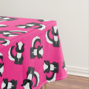 Pink Skunk Geburtstagspartei Tischdecke