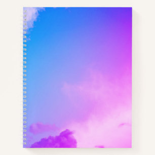 Pink Sky Background Spirale Art Sketchbook Notizbuch