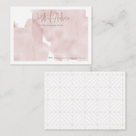 Pink Sky Cloud 9 Girl Baby Shower Advice Begleitkarte