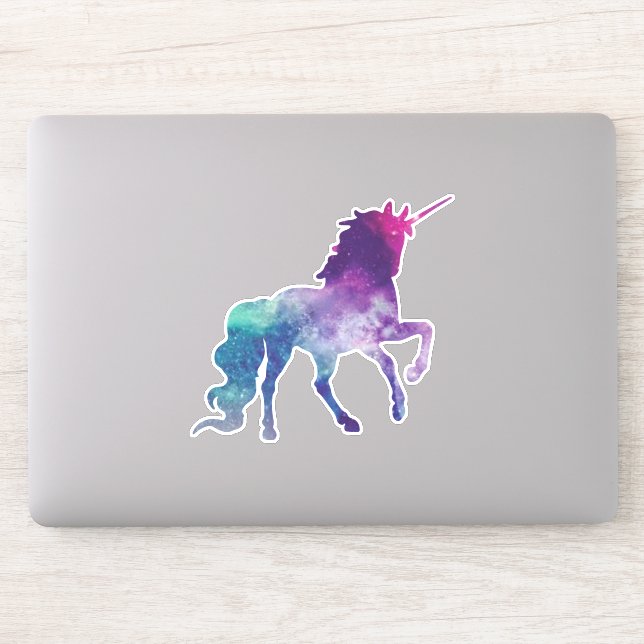 Pink Sky Unicorn Aufkleber (Computer)