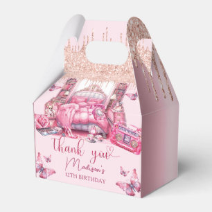 Pink Sleepover Girl Geburtstag Personalisiert Geschenkschachtel