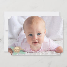 Pink Sleepy Baby Sloth Baby Foto Ankündigung