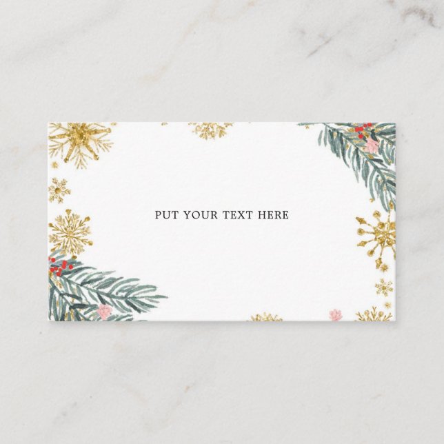 Pink Sleigh Oh What Fun Winter Insert Card (Vorderseite)