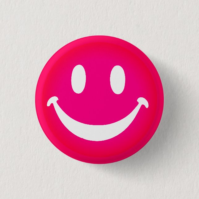 PINK SMILEY BUTTON (Vorderseite)