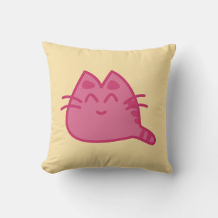 Pink Smilly Kitty Cat Kissen