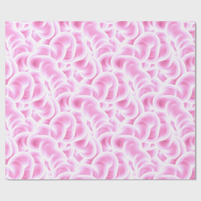 Pink Smoke Wrapping Paper Geschenkpapier (Flach)