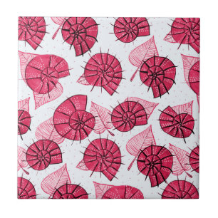 Pink Snails Muster Girly Zoology Fliese