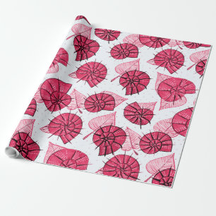 Pink Snails Pattern Girly Geschenkpapier