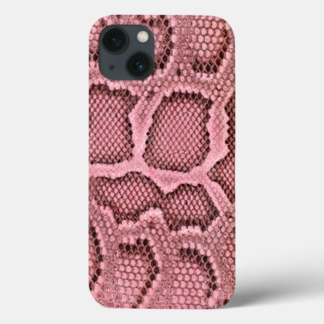 Pink Snake Skin Case-Mate iPhone Hülle (Rückseite)