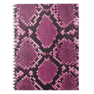 Pink Snakeskin Pattern Notizblock
