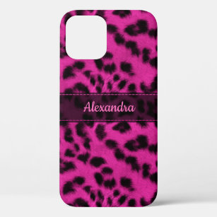 Pink Snow Leopard Skin Print, Name personalisiert Case-Mate iPhone Hülle