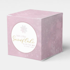 Pink Snowflake Baby Dusche Box Geschenkschachtel