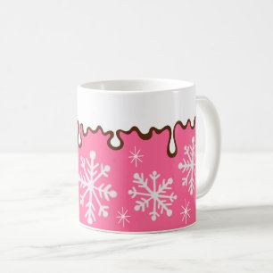 Pink Snowflake Tasse