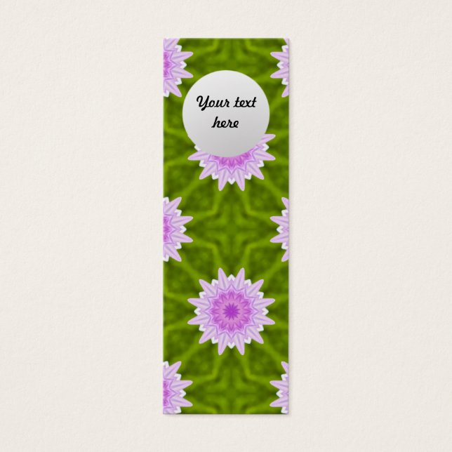 Pink Snowflakes Custom Lesezeichen (Vorderseite)