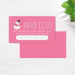 Pink Snowman, Christmas Party Raffle Ticket<br><div class="desc">Diese Pink Snowman,  Weihnachten Party Raffle Tickets sind perfekt für jeden,  der ein fröhliches und fröhliches Ereignis veranstaltet. Das Snowman-Design kann leicht personalisiert werden und ist das perfekte Accessoire für jedes festliche Party,  inklusive Verlobungen,  Geburtstage,  Babyduschen,  etc.</div>