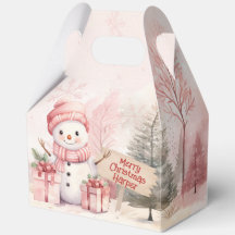 Pink Snowman Weihnachts-Party Boxen