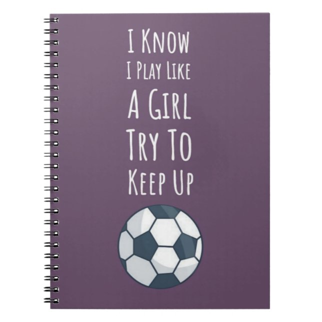 Pink Soccer spendet Spielerteam Sportmädchen für s Notizblock (Vorderseite)