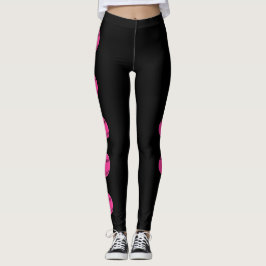 Pink Softball Player Custom Jersey Nummer Sports Leggings