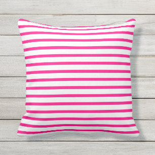 Pink-Sommer Stripes Kissen im Freien