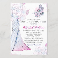 Pink Sparkle Crystal Wedding Gown Brautparty