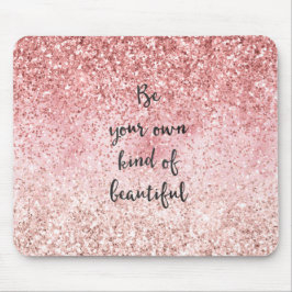 Pink Sparkle Girly Glitzy Glam Glitzer Beautiful Mousepad