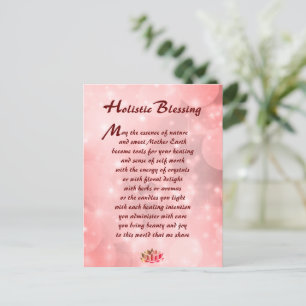 Pink Sparkle Holistic Sessing  Postkarte